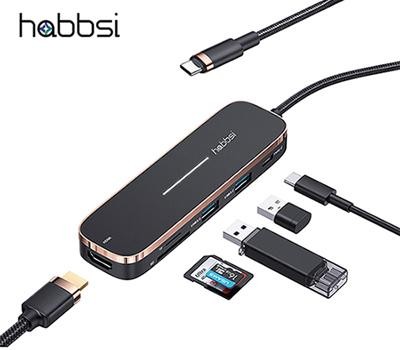 햅시 6in1 100W PD충전 USB-C 멀티 허브