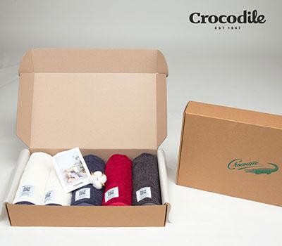 크로커다일 수피마 220g 유러피안 호텔수건 5장 세트